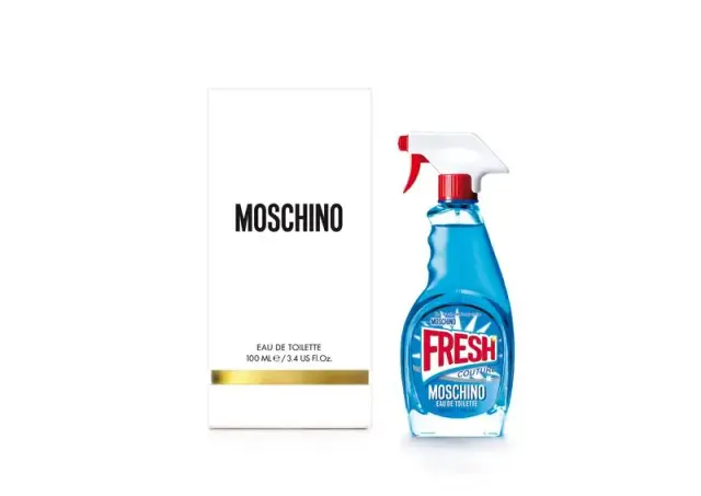 An image of Moschino fresh couture perfume with its box
