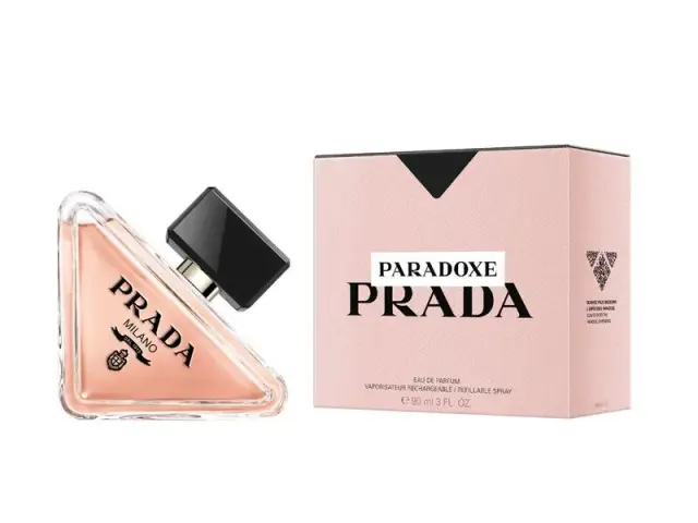 An image of Prada Paradoxe perfume with its box