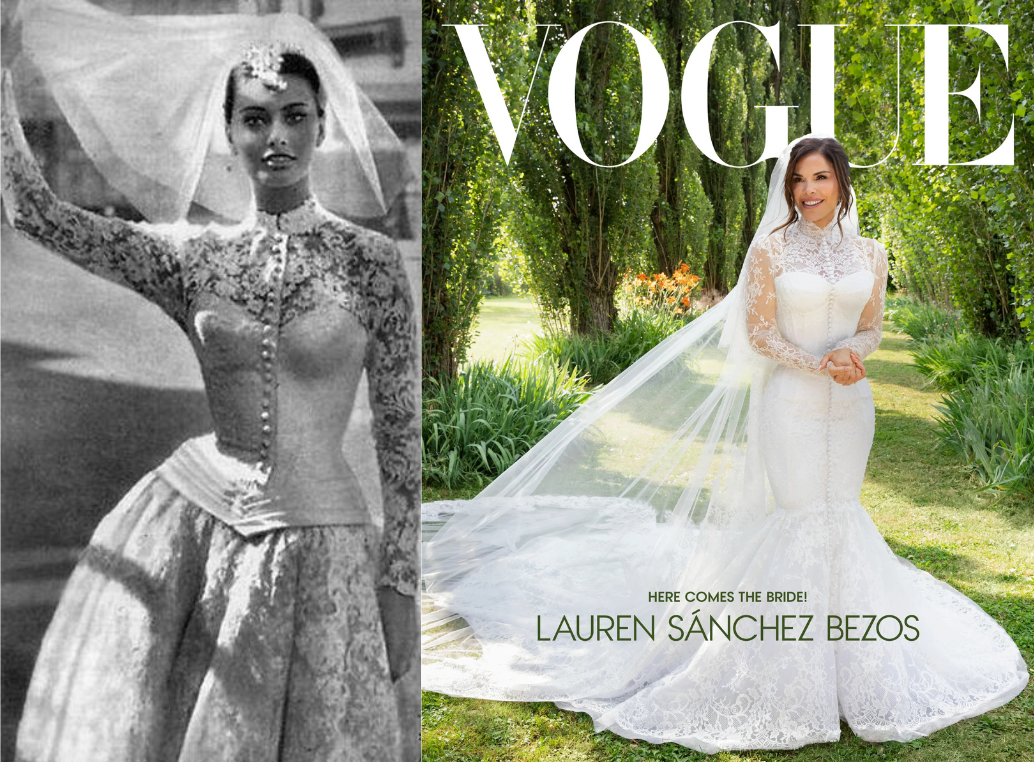 An image of Lauren sanchez and sophia lauren as a comparison.