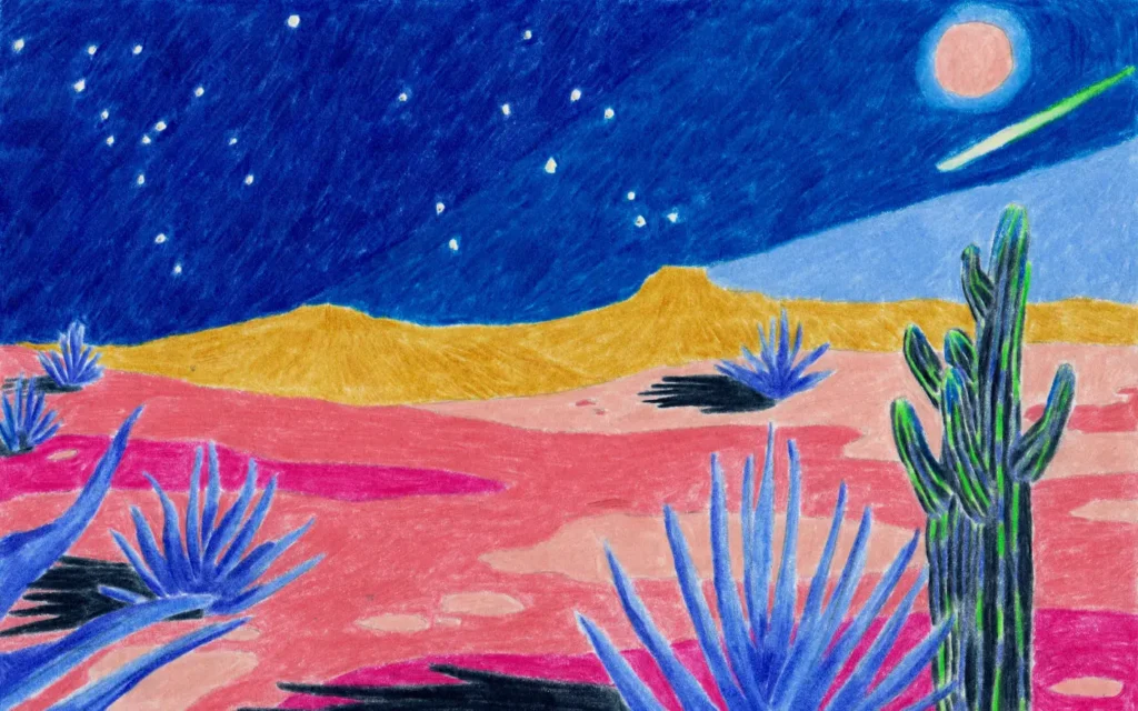 An illustration by Kimiko kitamura for memo paris marfa