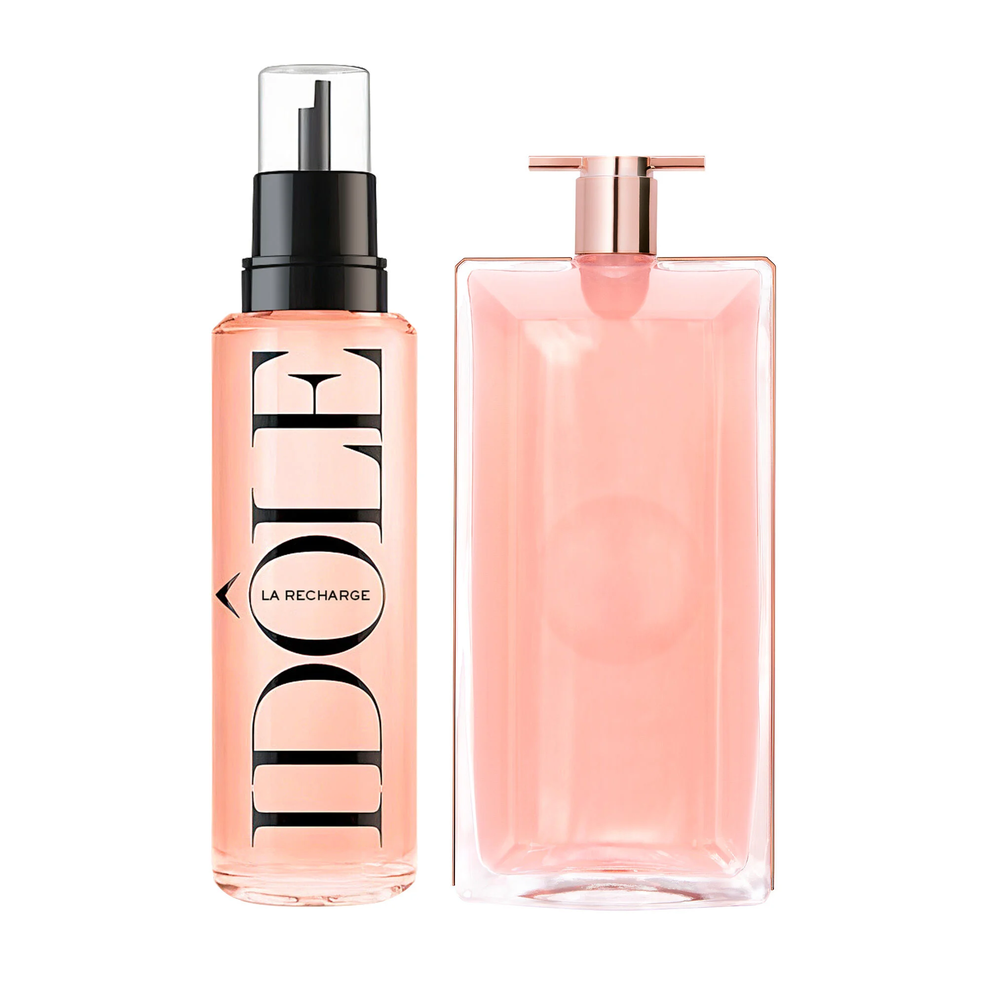 An image of Lancome Idole perfume with its refiller bottle