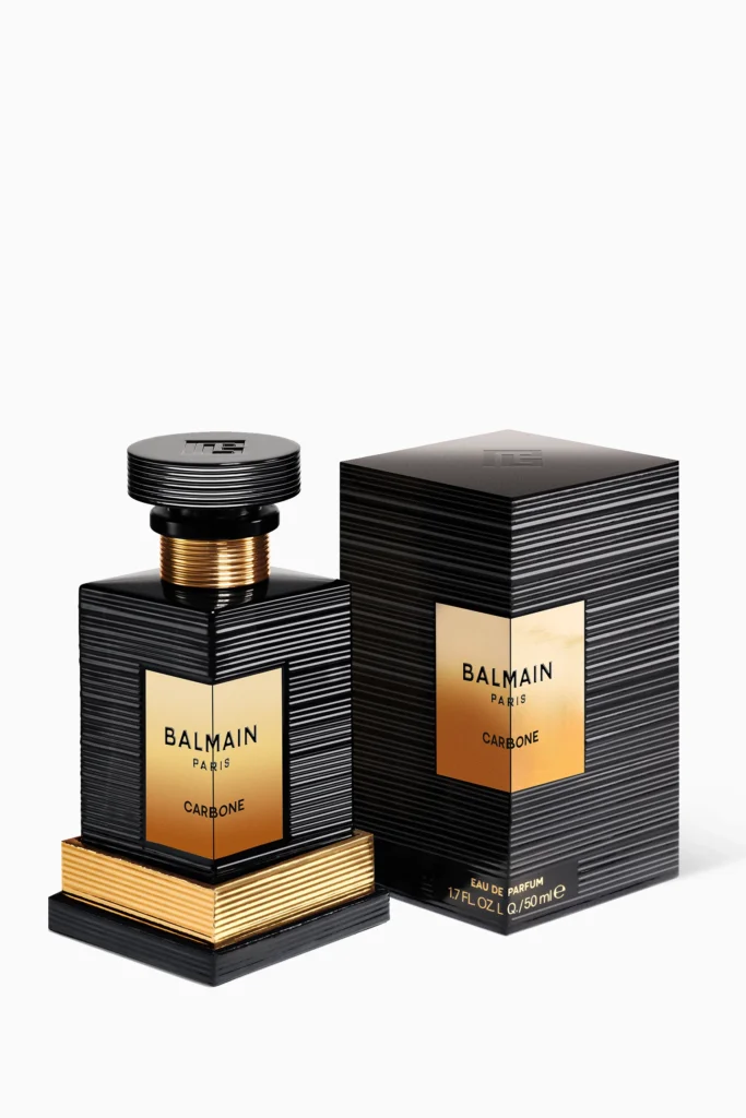 An image of Balmain carbone perfume