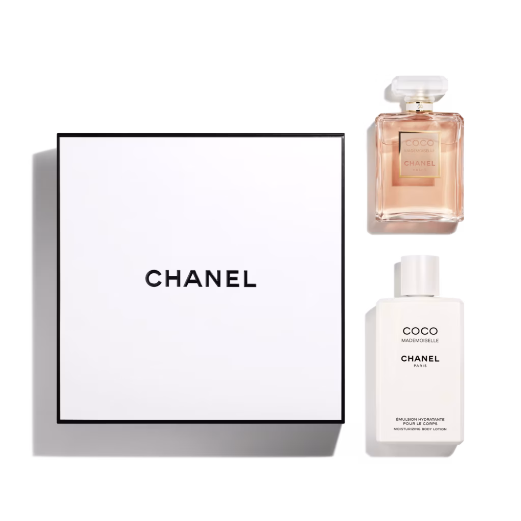 An image pf Chanel coco mademoiselle EDP and body lotion