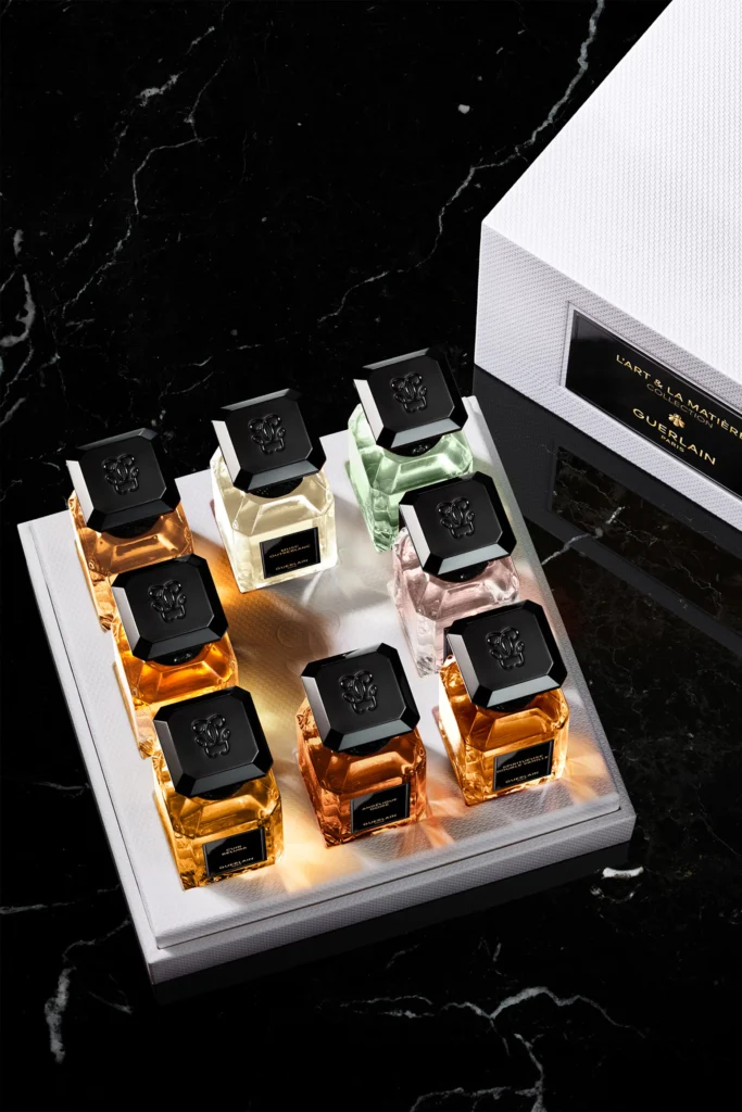 An image of Guerlain perfumers set floral harmony