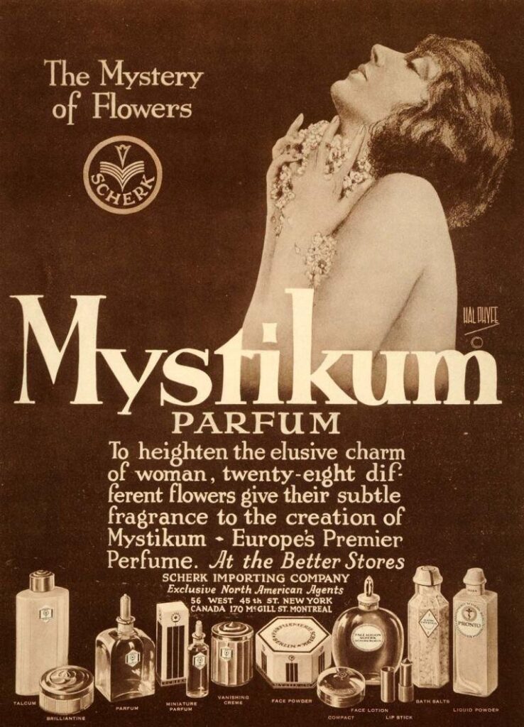 An image of mystik parfum advertisement