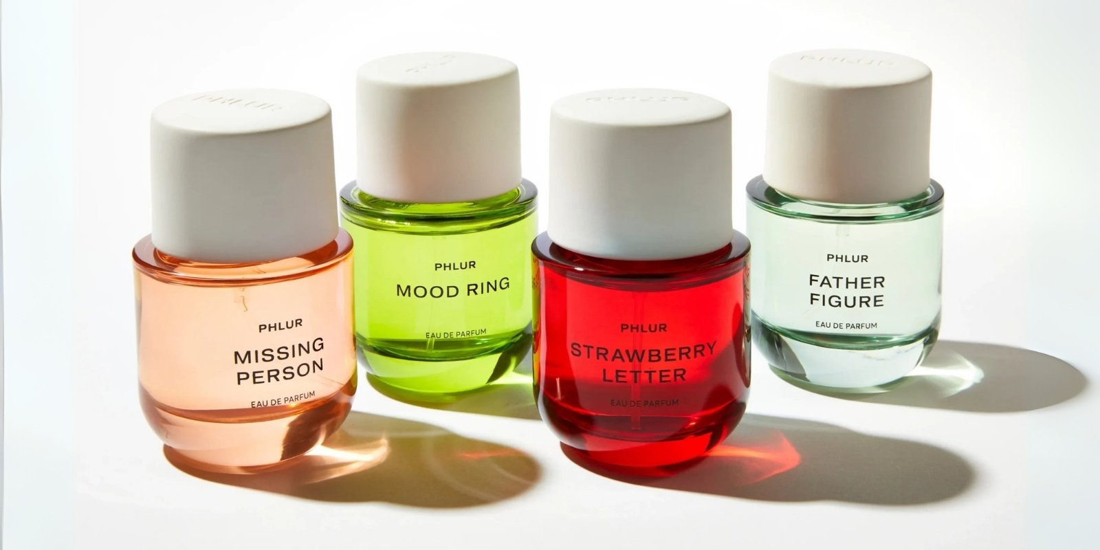 An image of a collection of Phlur perfumes