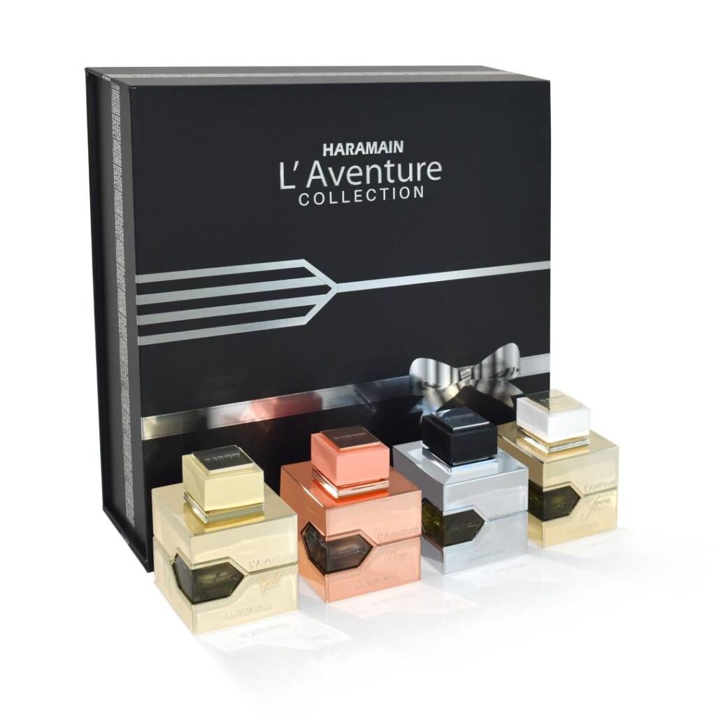 An image of Haramain L'Aventure perfume set