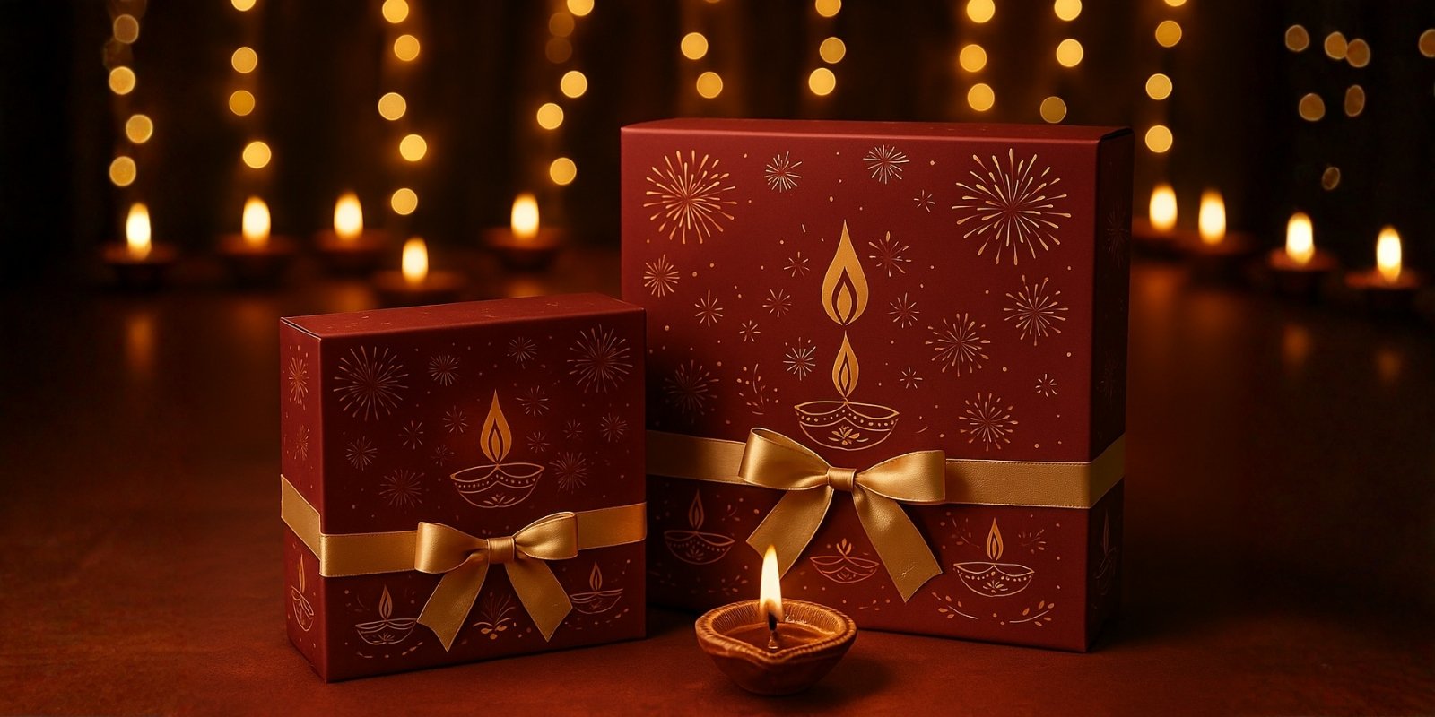 A creative illustration of perfume sets for diwali