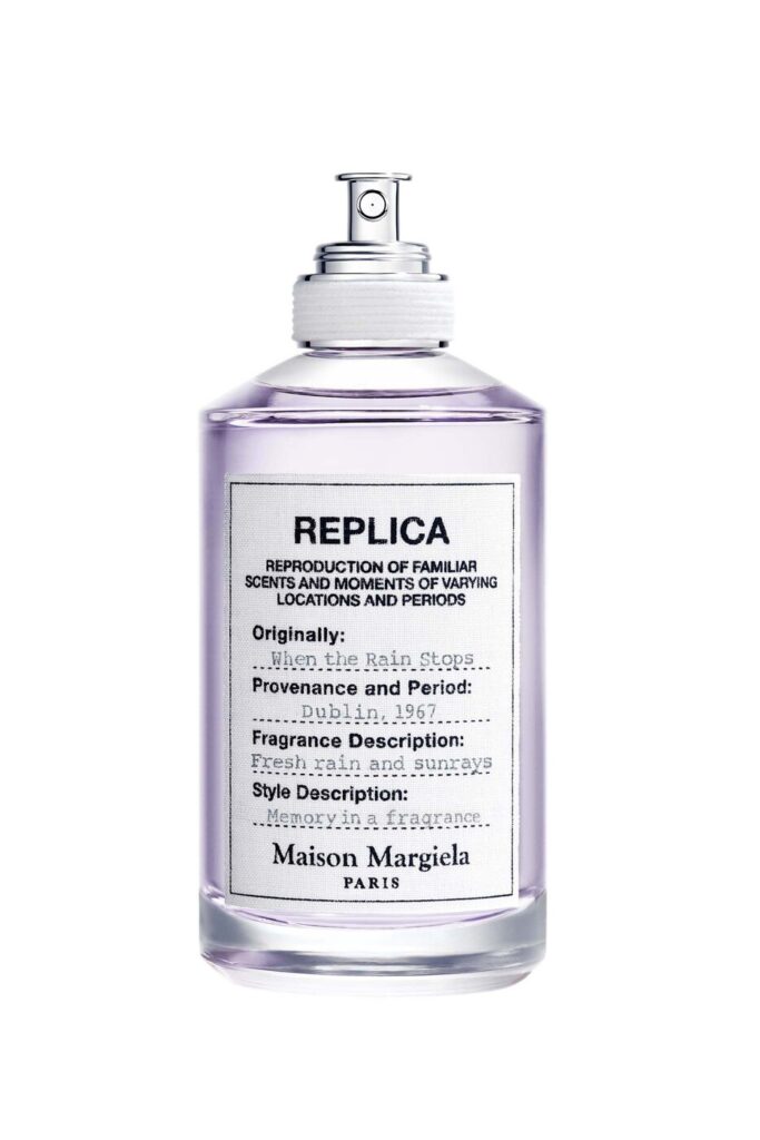 An image of Maison margiela when the rain stops perfume