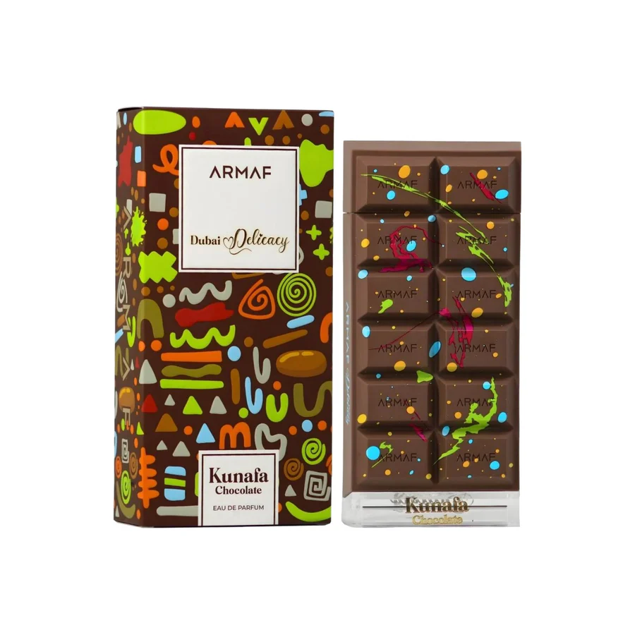 An image of Armaf delights Dubai delicacy kunafa chocolate perfume