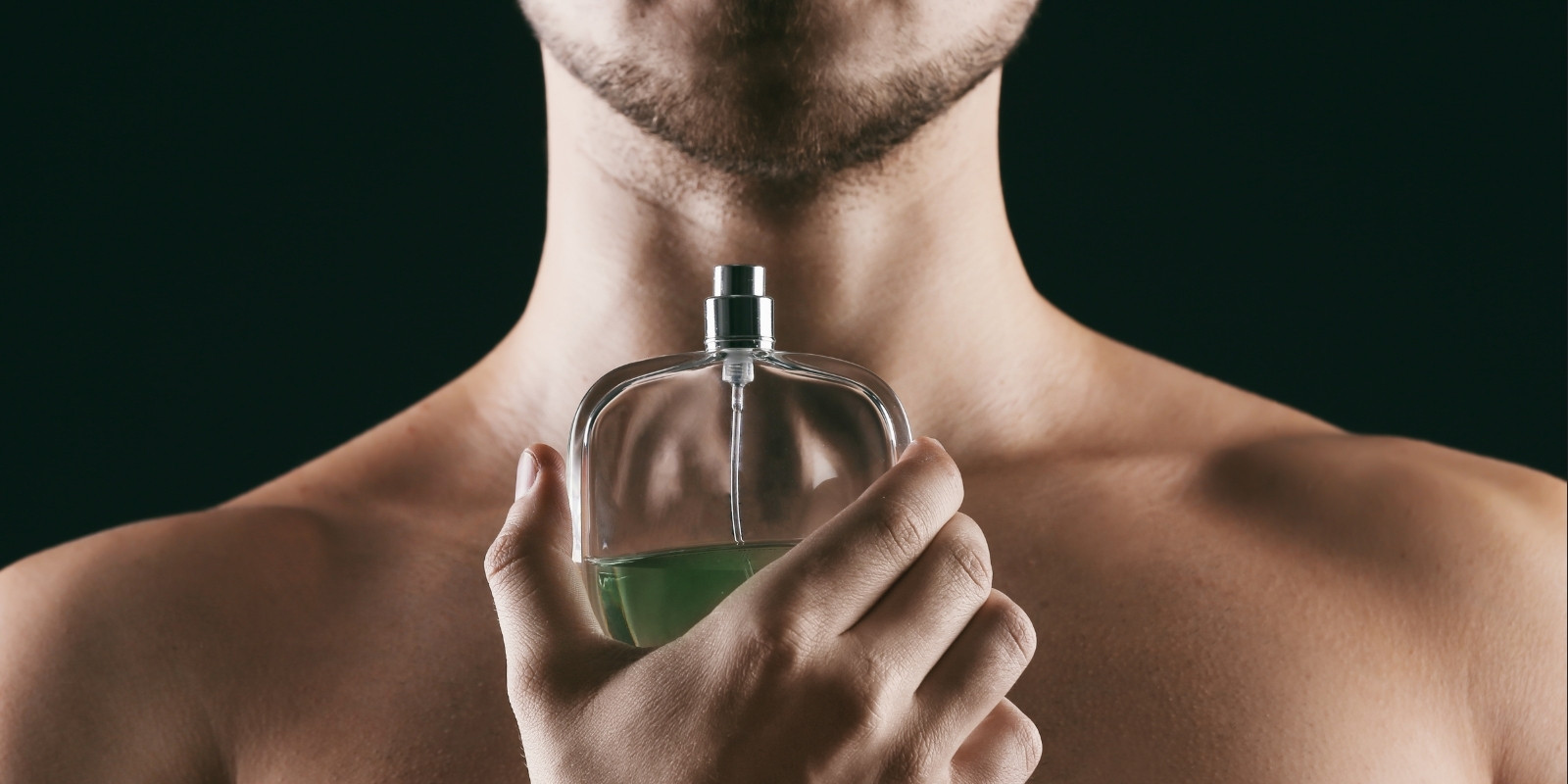 An image of a man with a perfume