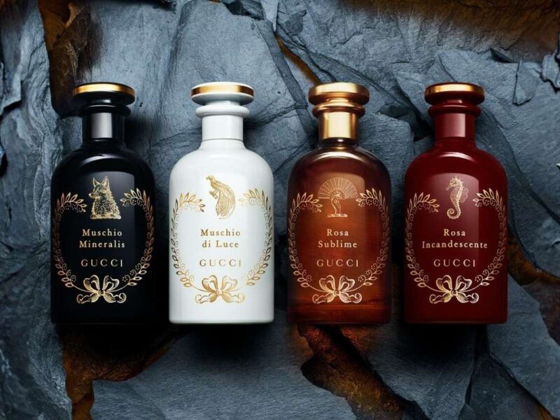 An image of Gucci alchemist garden perfumes