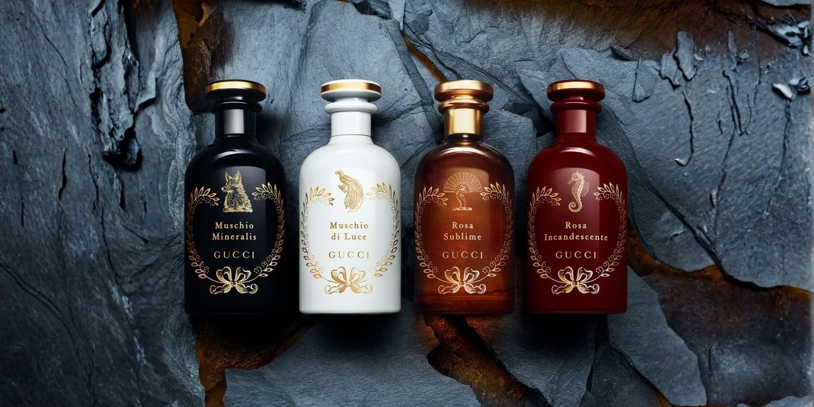 An image of Gucci alchemist garden perfumes