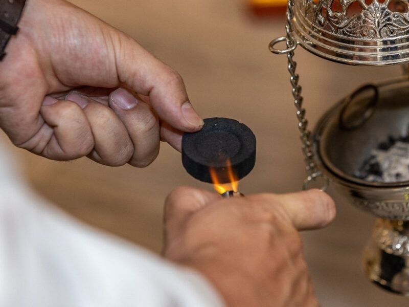 An image of Bakhoor and how to use it
