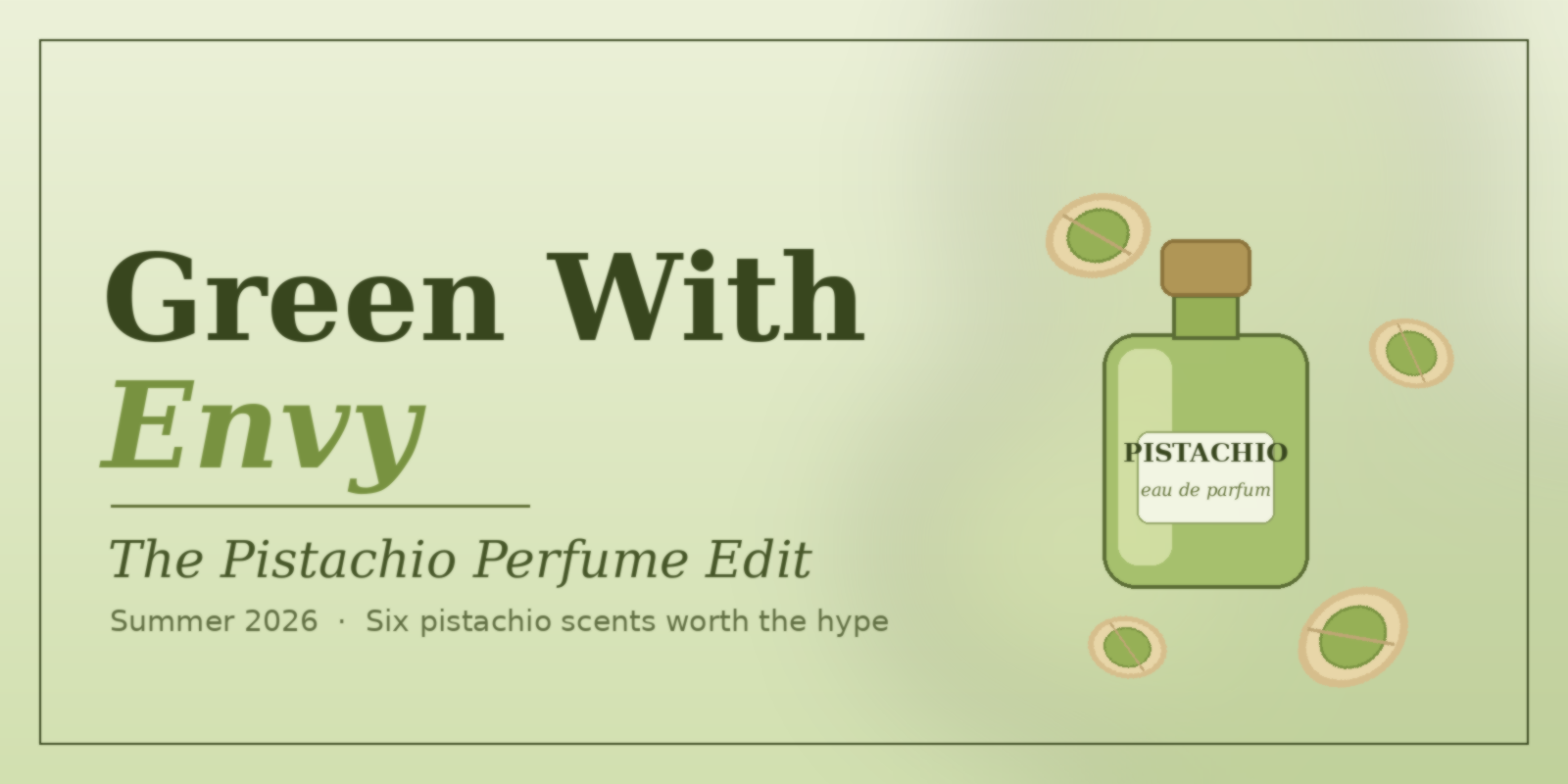 A creative illustration of best pistachio perfumes