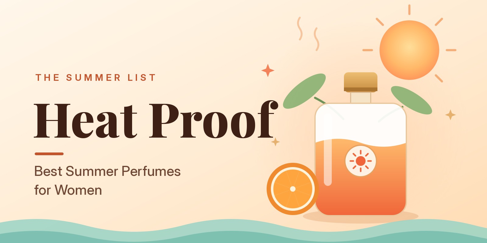 A creative illustration of best summer perfumes for women