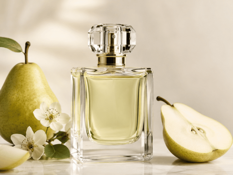 a beautiful pear perfume